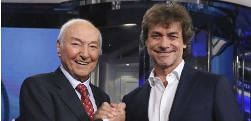 Piero Angela con il figlio Alberto