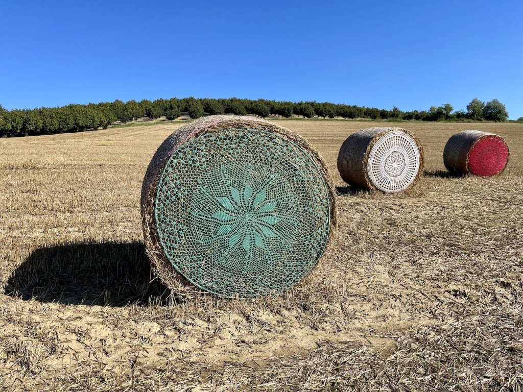 balle di fieno uncinetto langhe