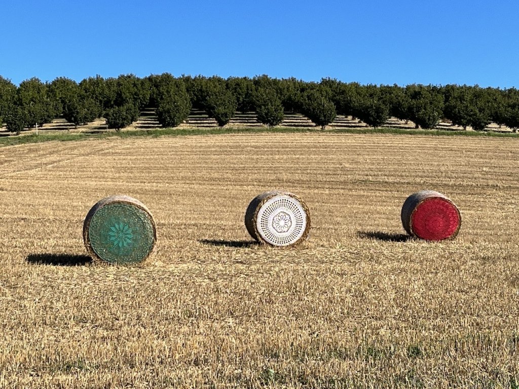 balle di fieno uncinetto langhe