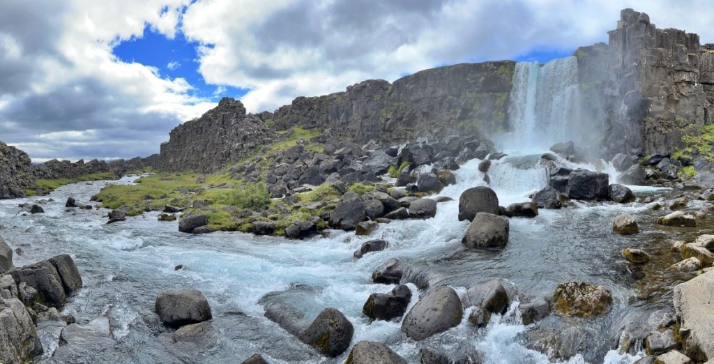 Cascata Oxararfoss Thingvellir Circolo d'Oro Islanda