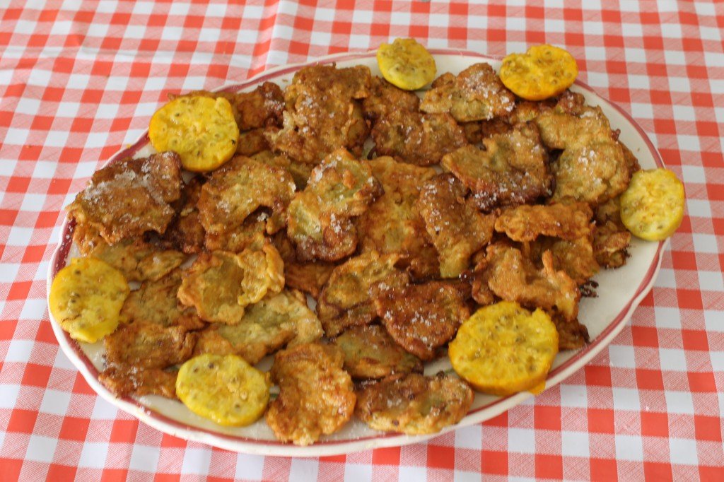 Frittelle di bucce di fichi d'India