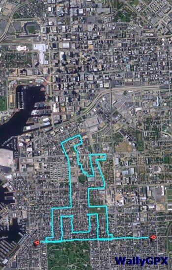 Le opere di Micheal Wallace con la bicicletta wallygpx